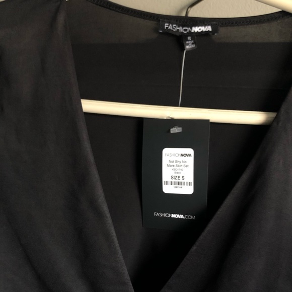 Black 2 Piece Skirt Set - Picture 5 of 7